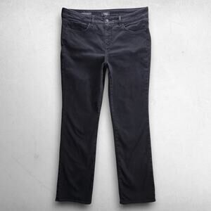 NYDJ Marilyn Straight Leg Jeans Lift Tuck Stretch Denim Women 12 Black